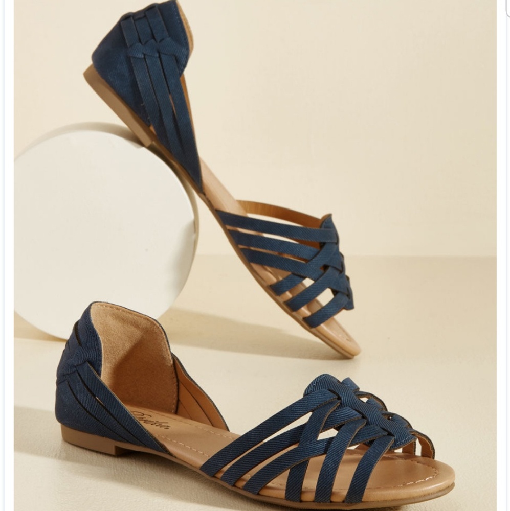 Dark blue sandles